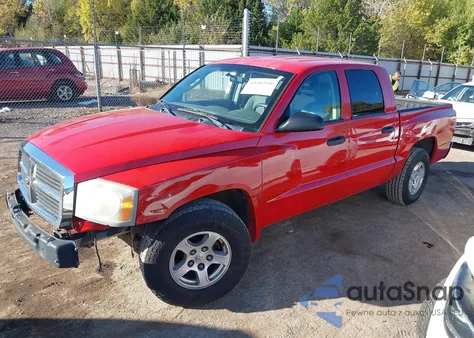 2007 Dodge Dakota Slt from USA, damaged, VIN 1D7HE48KX7S117591